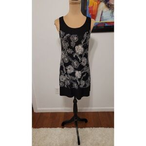 Linea Donatella Black & White Floral Small Summer Dress